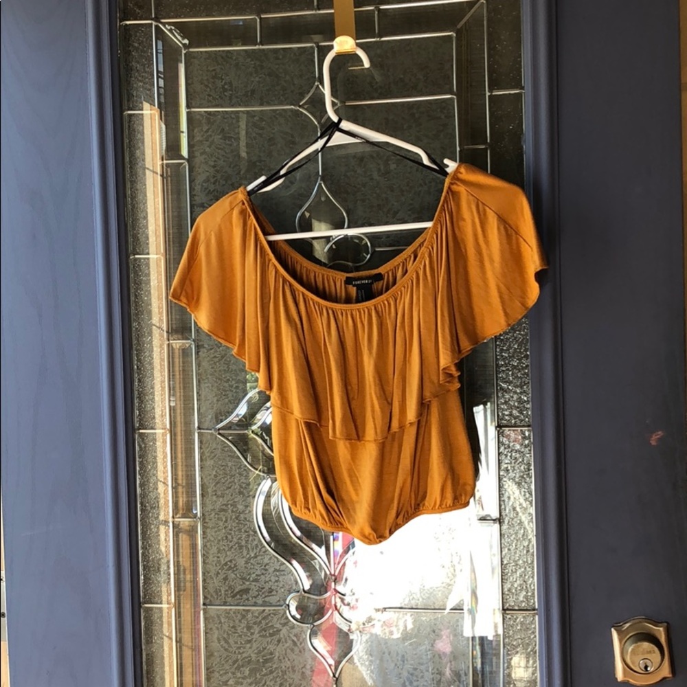 NET forever 21 off the shoulder top